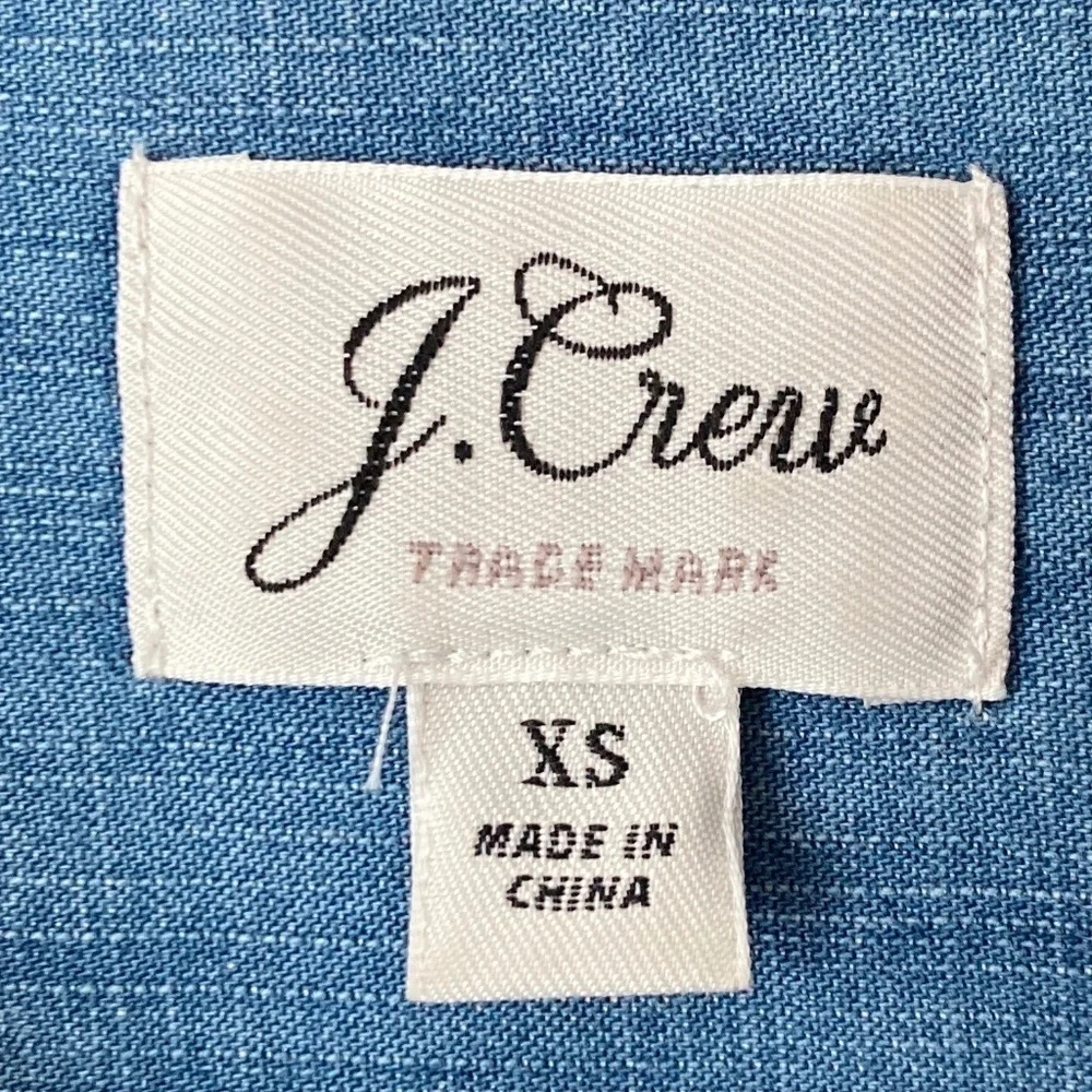 J.Crew Essential Summer Boho Chambray Tunic Dress